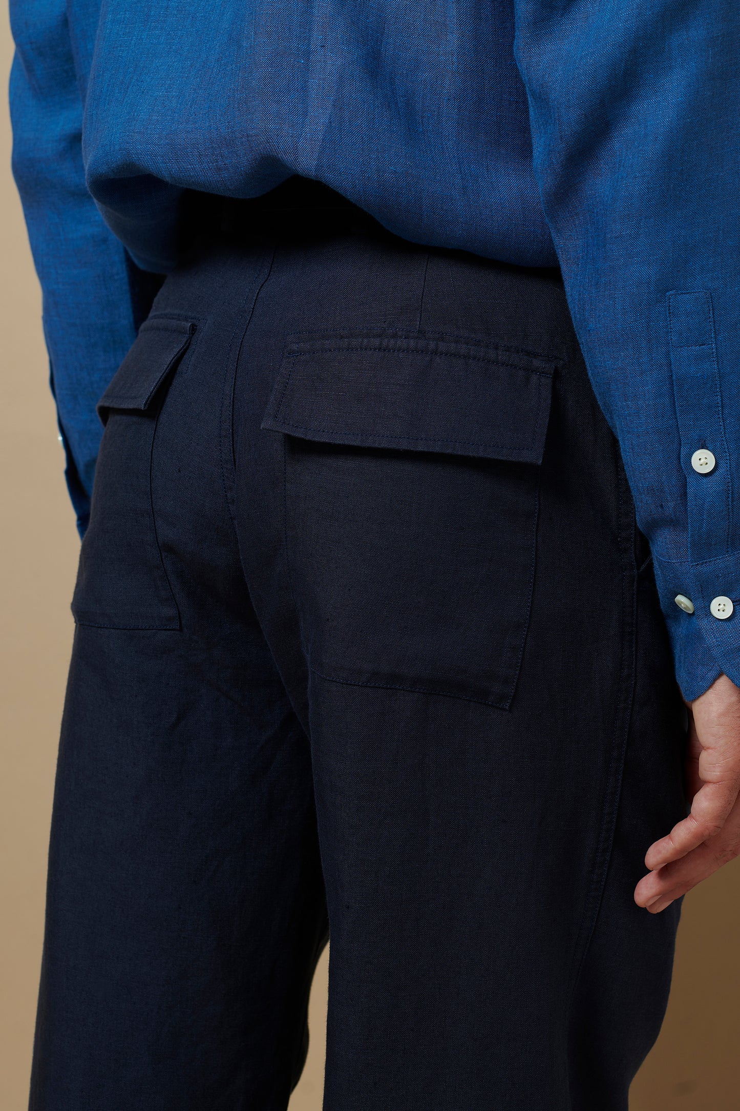 Wide Leg Trouser Navy