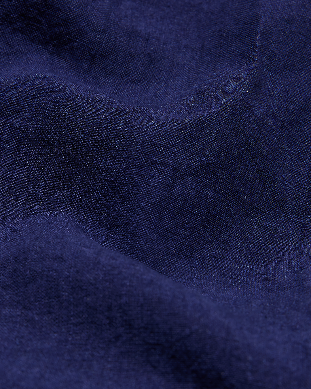 Laundered Linen Double Breasted Suit Navy Blue