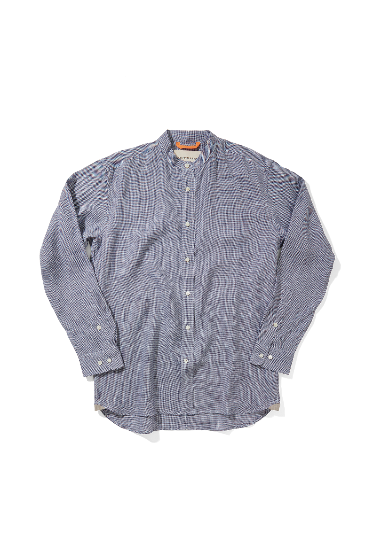 Medium Weight Linen Grandpa Navy Crosshatch