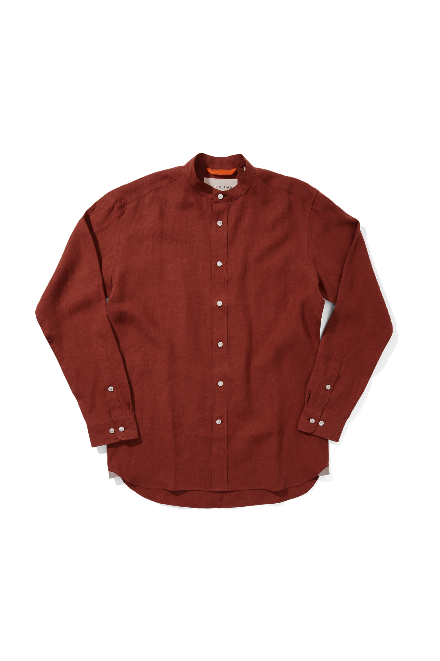 Medium Weight Linen Grandpa Terracotta