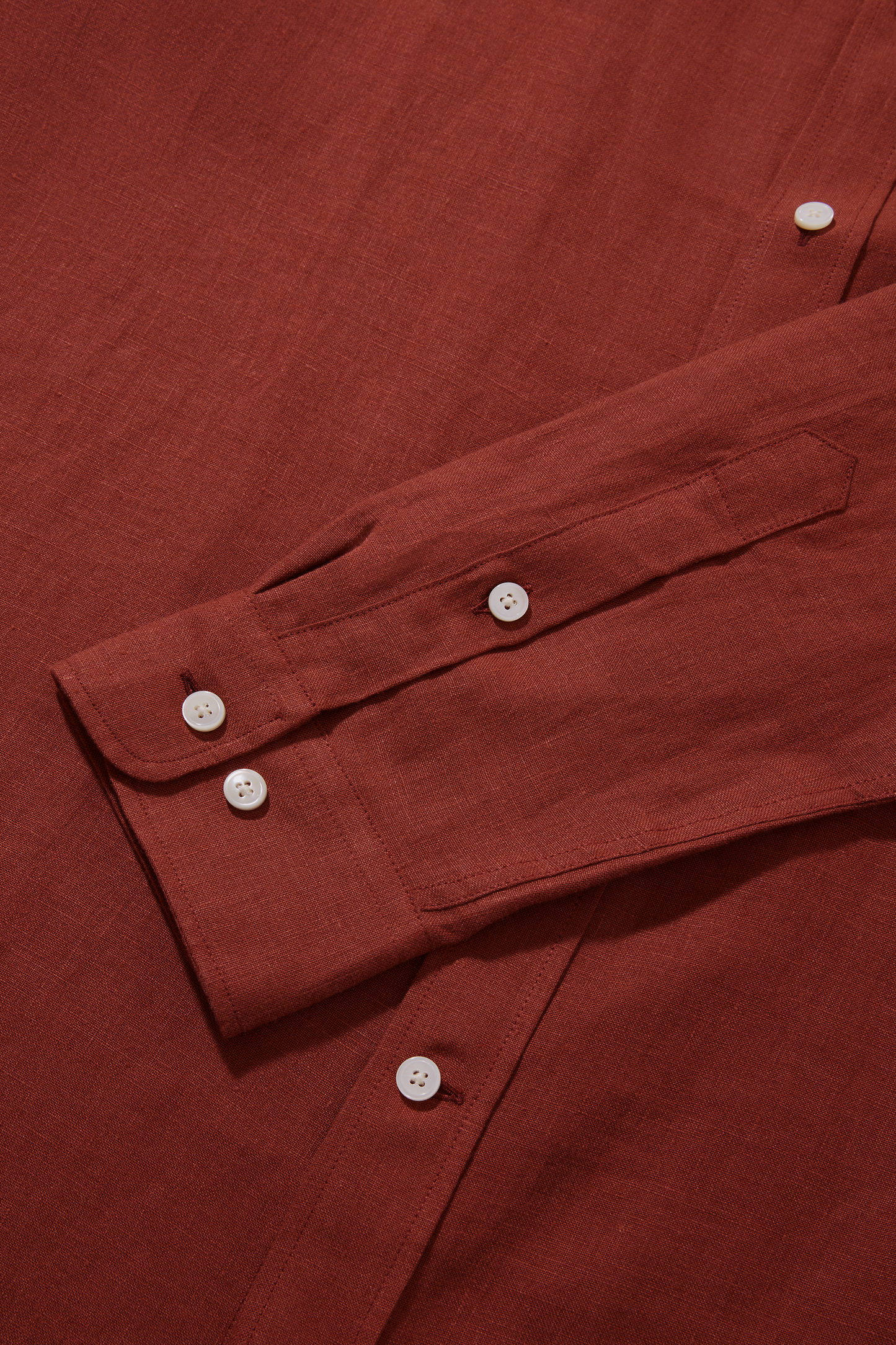 Medium Weight Linen Grandpa Terracotta