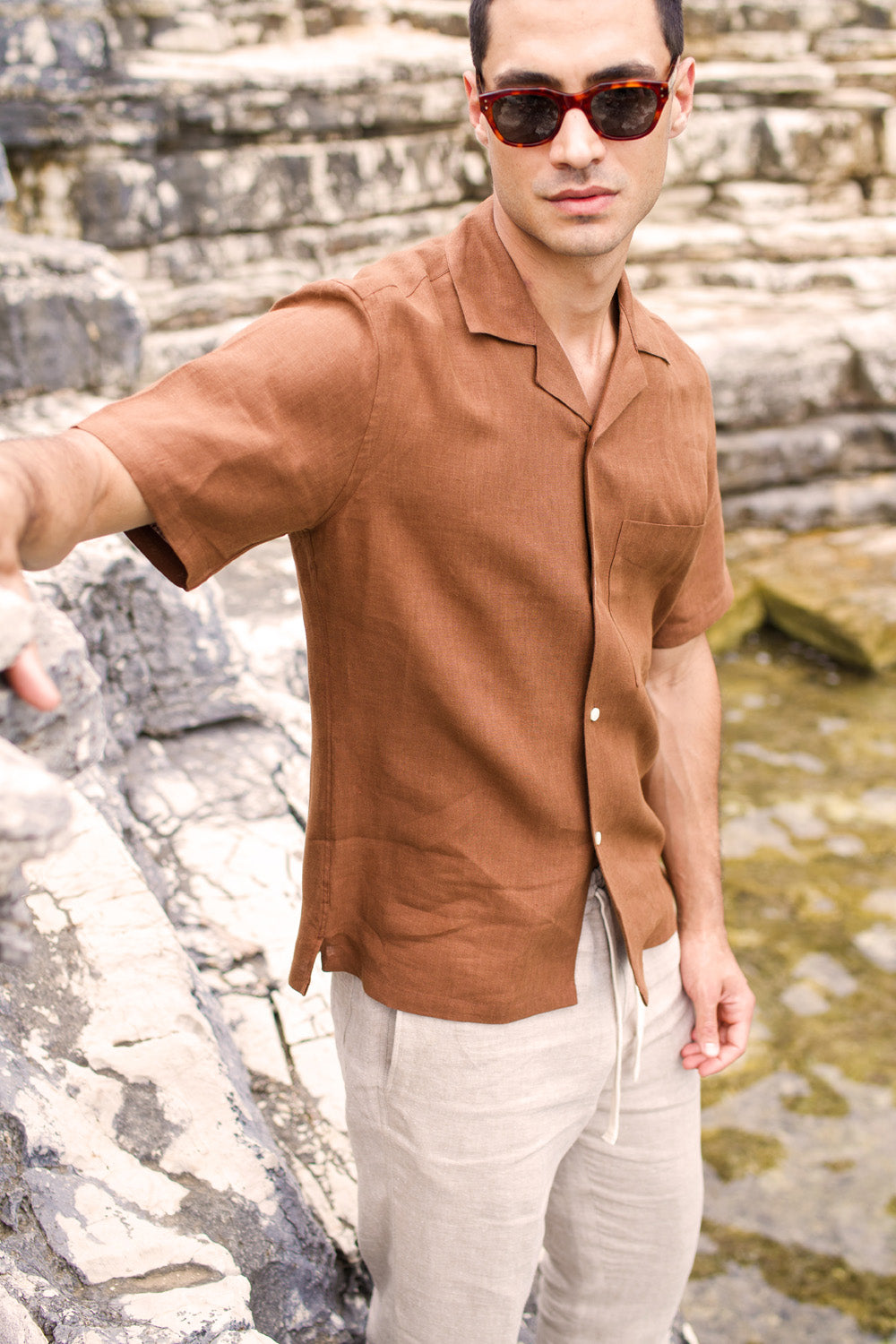 Lightweight Linen Cuban Leather