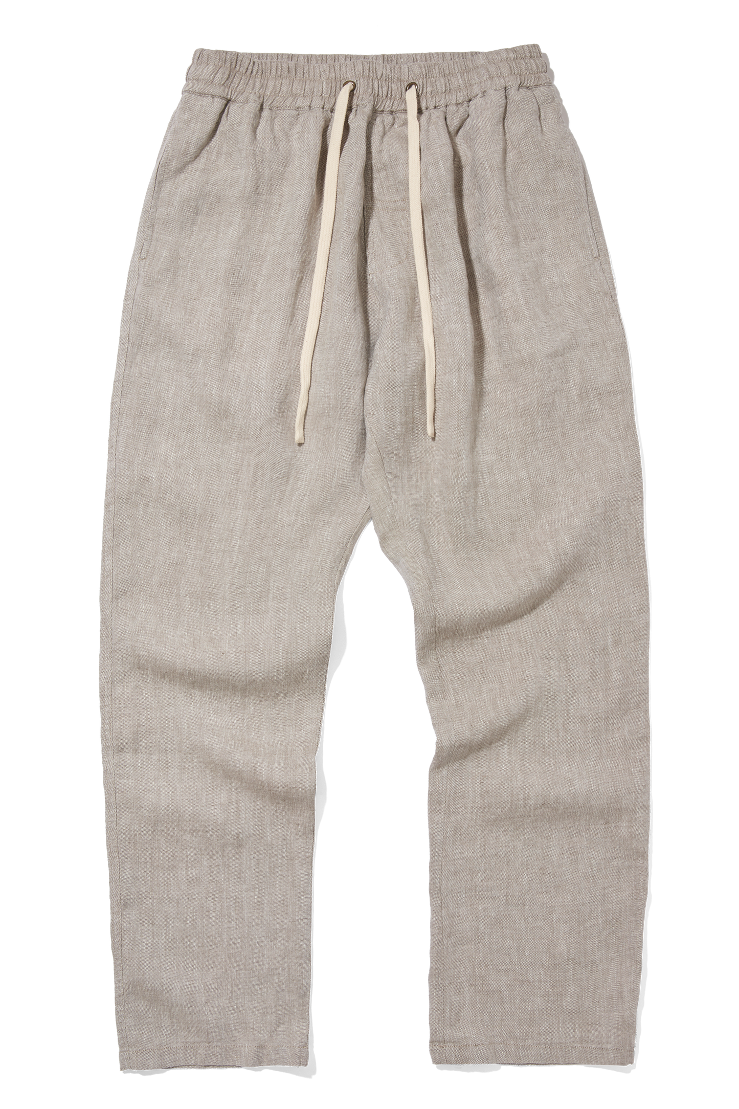 Easy Trousers Oatmeal Yarn-Dye