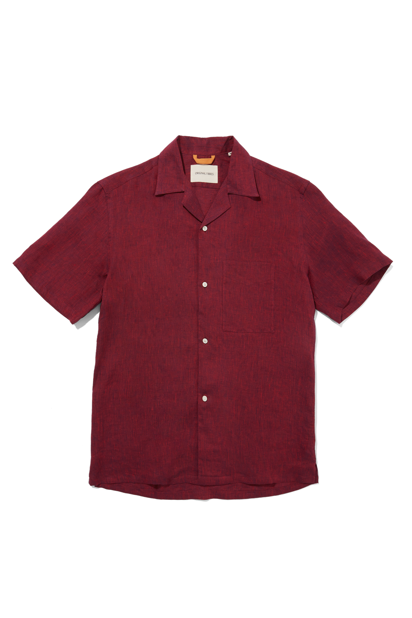 Linen Cuban Shirt Lava