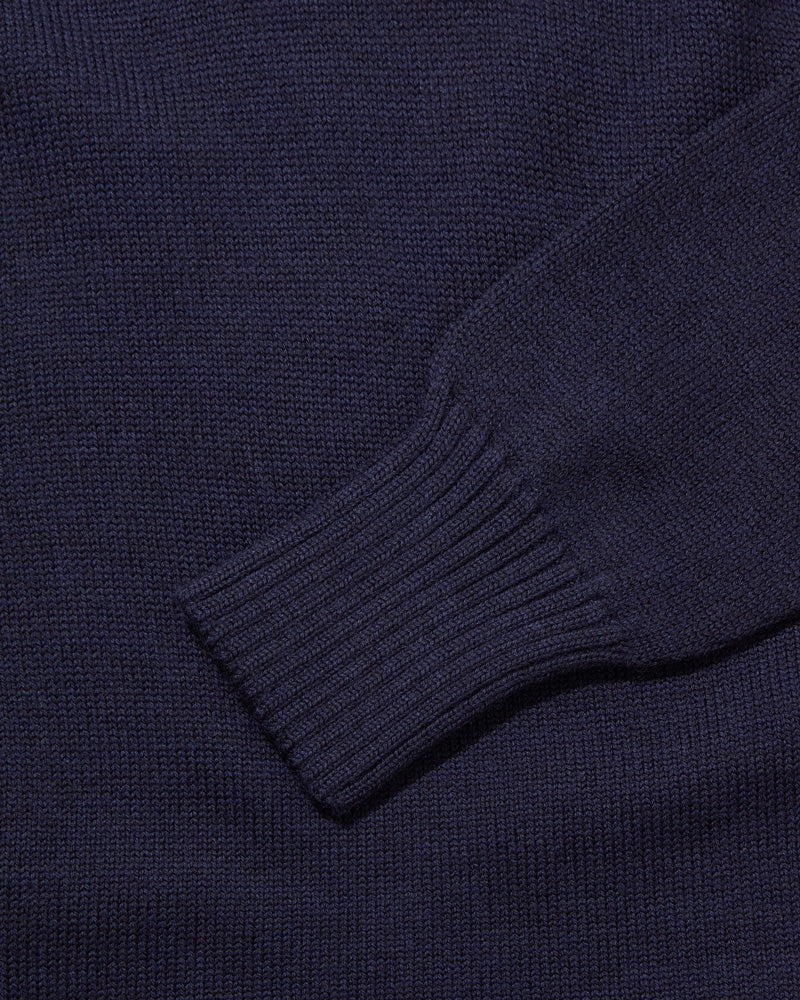 Merino Crewneck Navy Anthracite