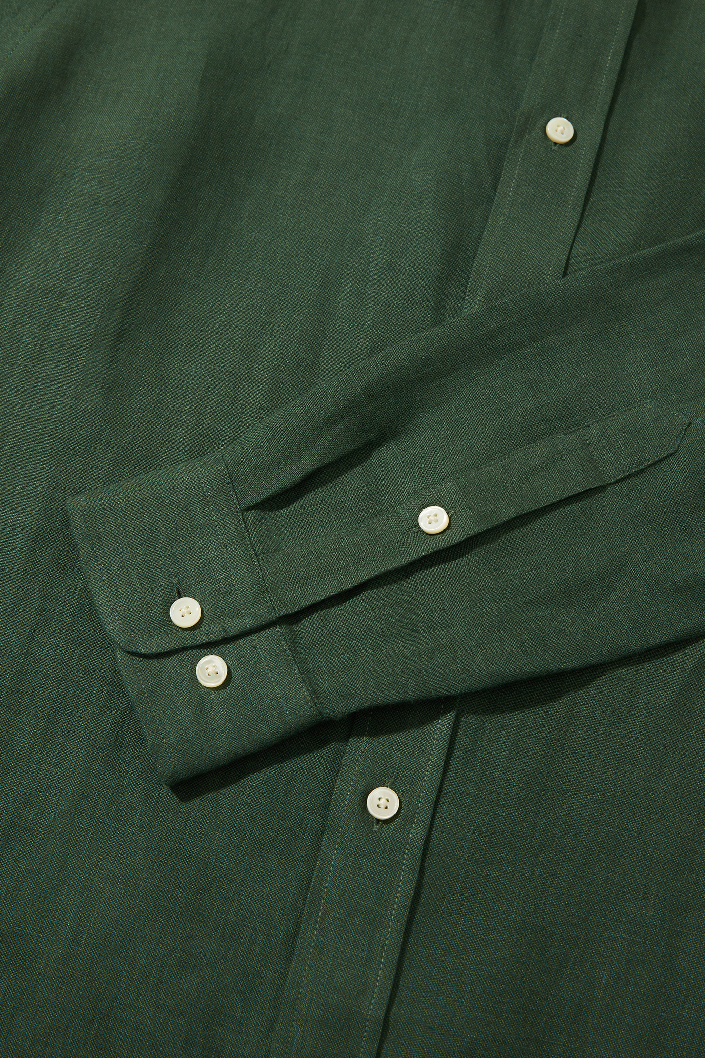 Medium Weight Linen Grandpa Jade