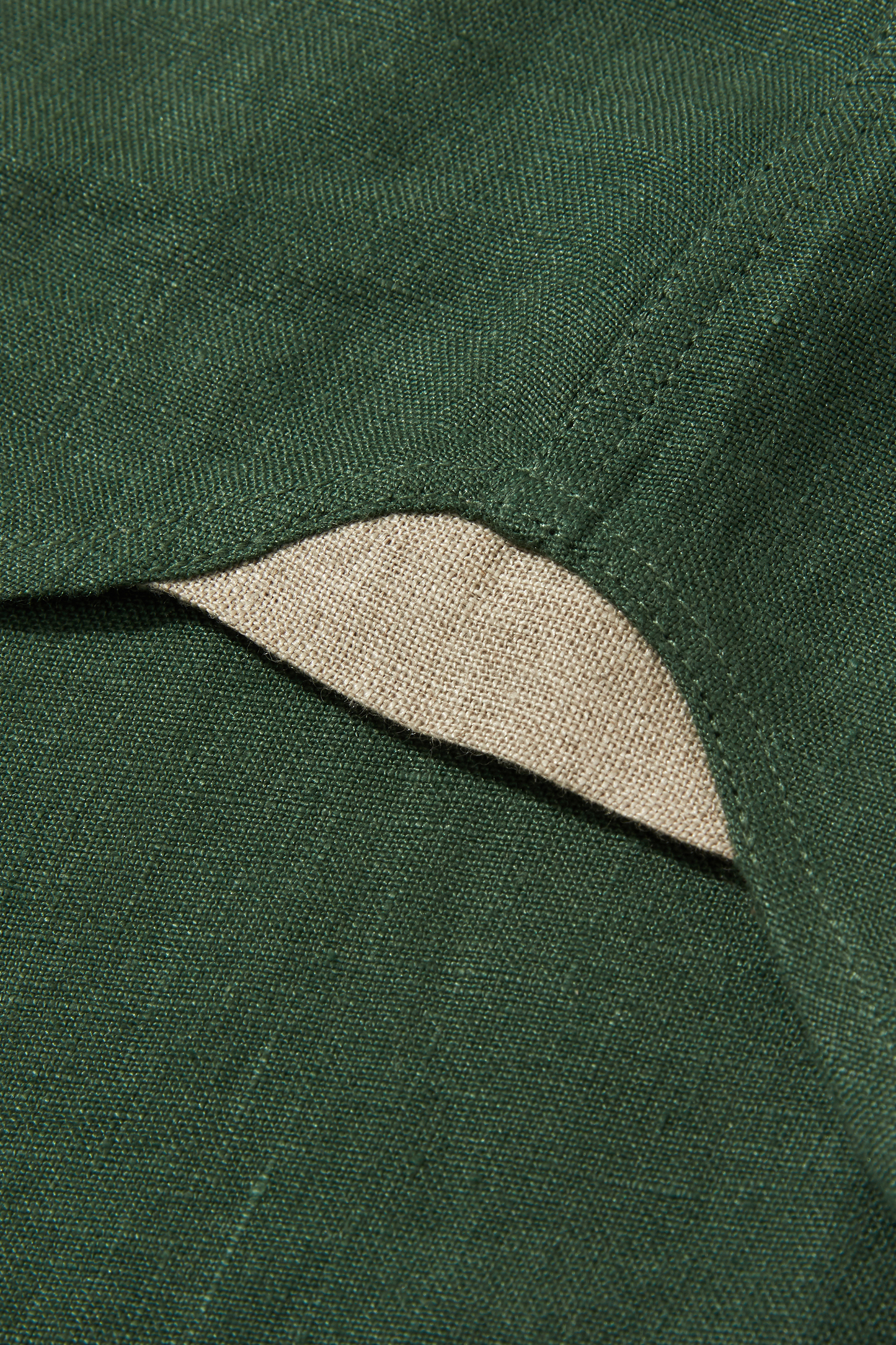 Medium Weight Linen Grandpa Jade