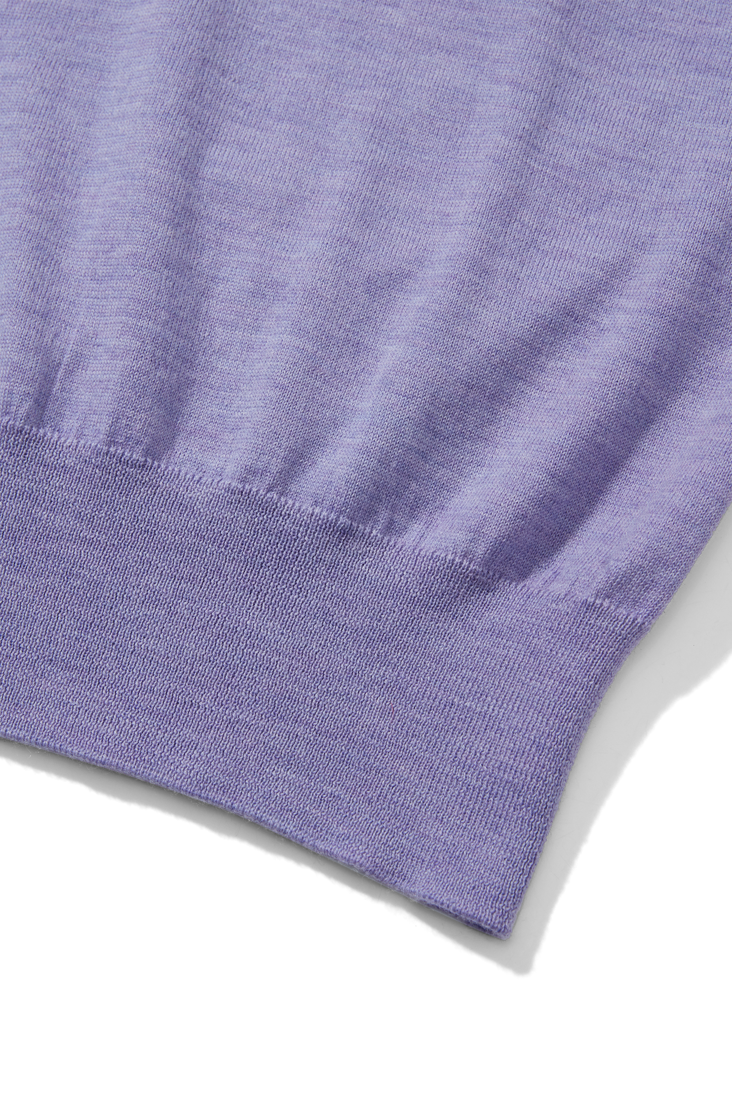 Merino Long Sleeve Polo Iris