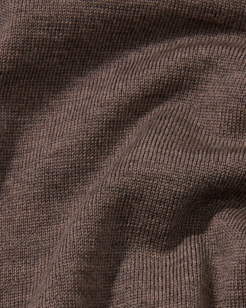 Merino High Neck Crew Mink