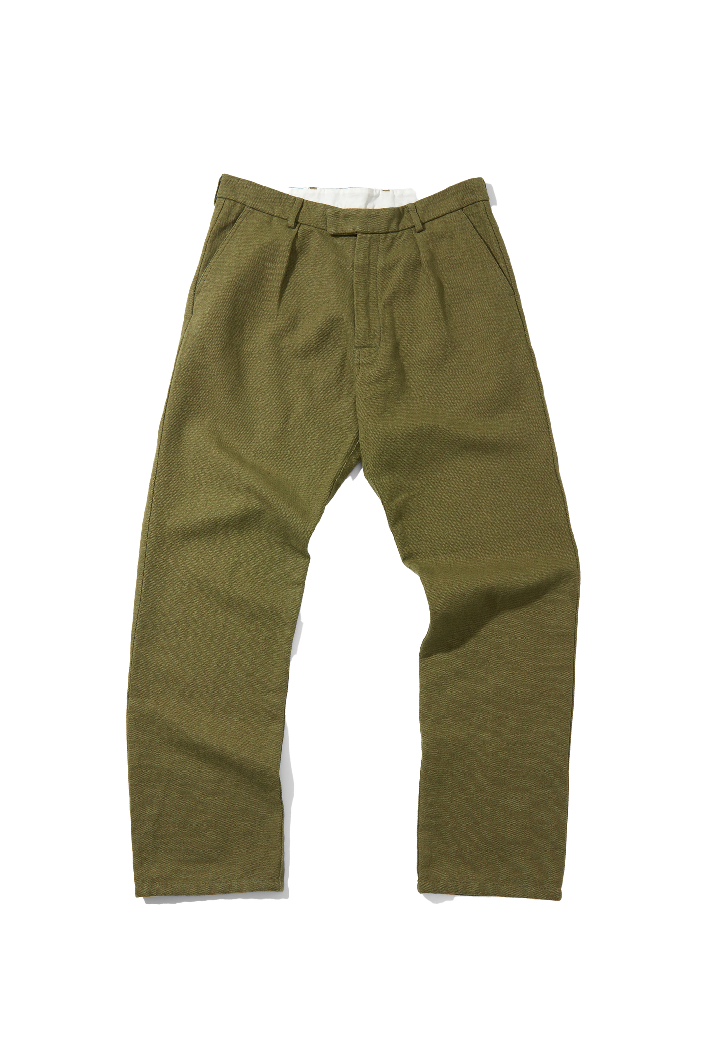 Straight Leg Trousers Khaki