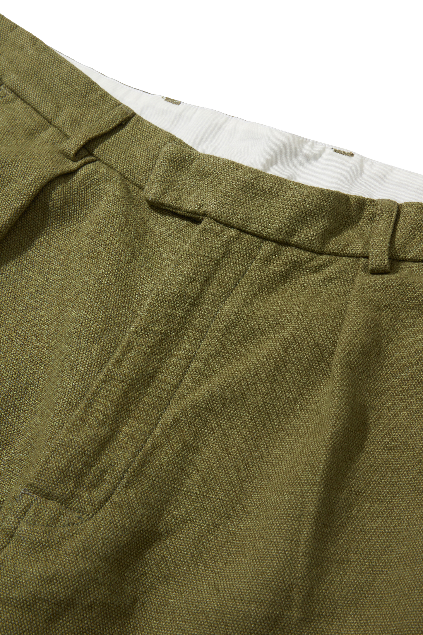Straight Leg Trousers Khaki