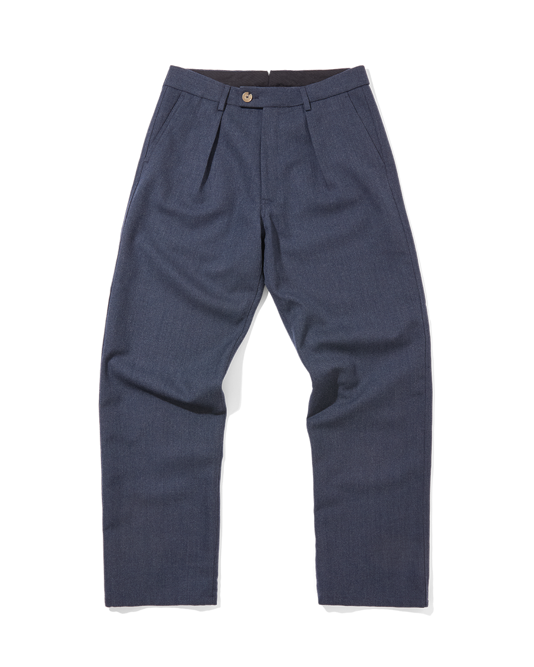 Wool Straight Leg Trousers Airforce