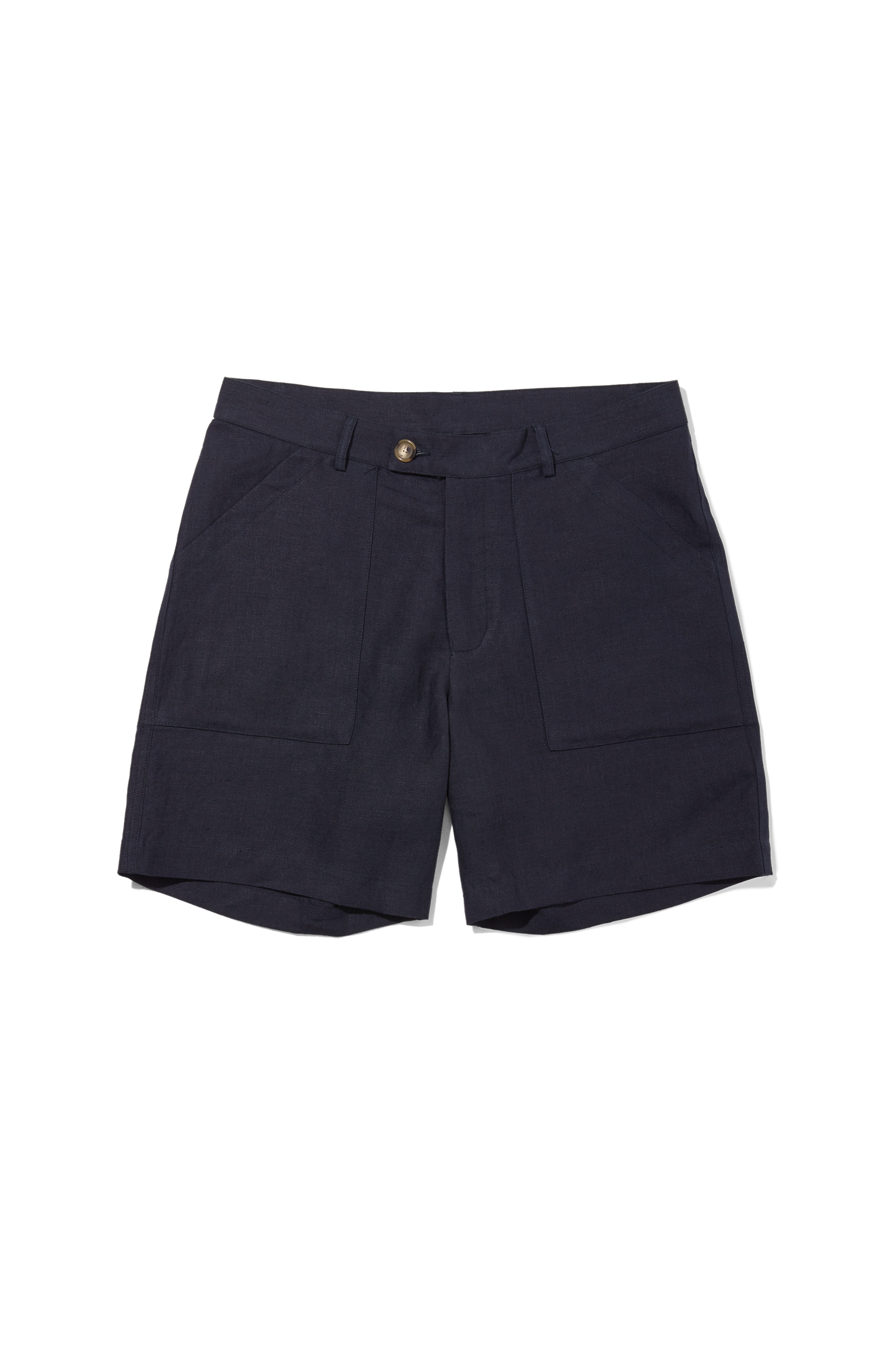 Patch Pocket Shorts 7 Inch Navy Blue