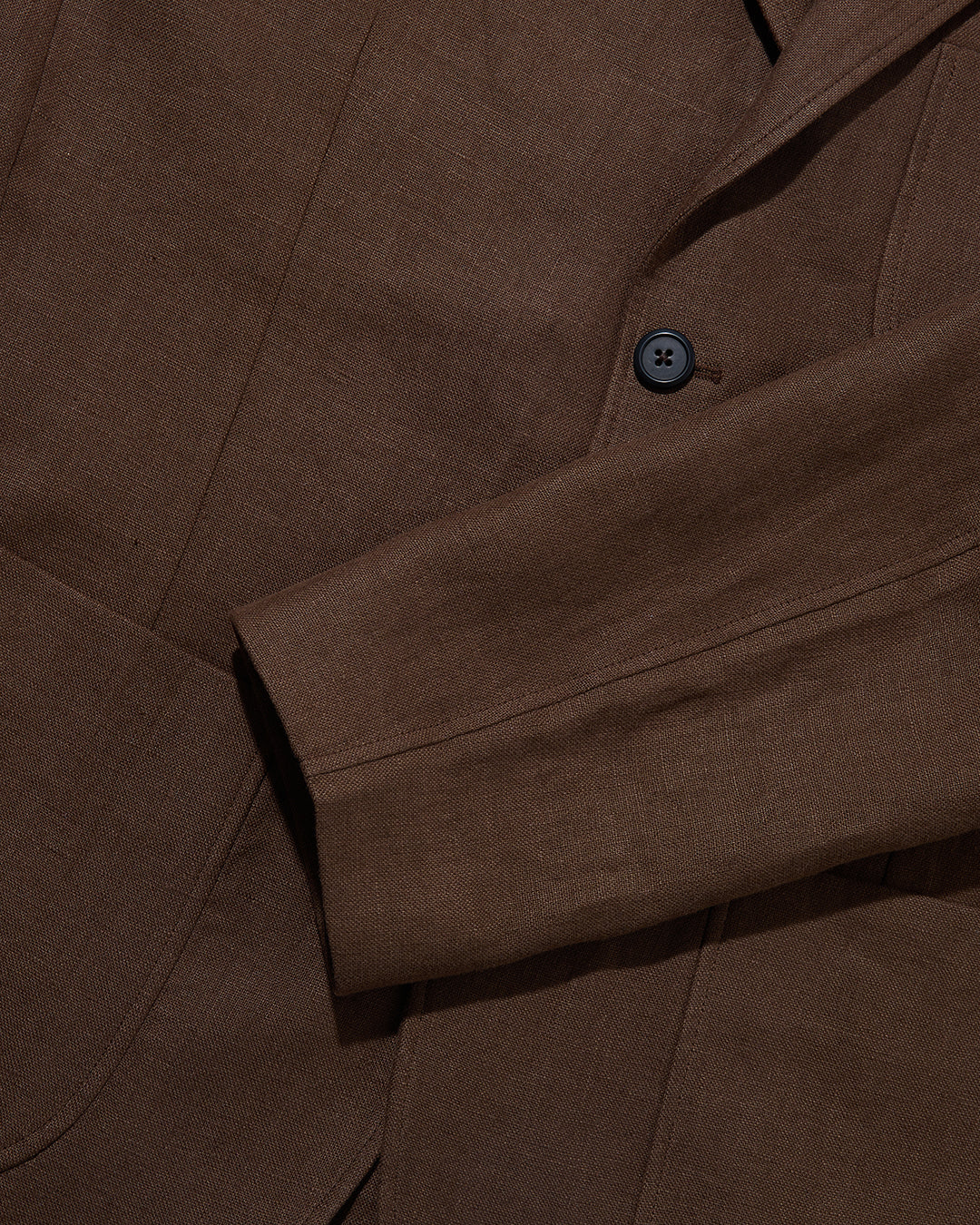 Irish Linen Suit Jacket Tobacco Brown