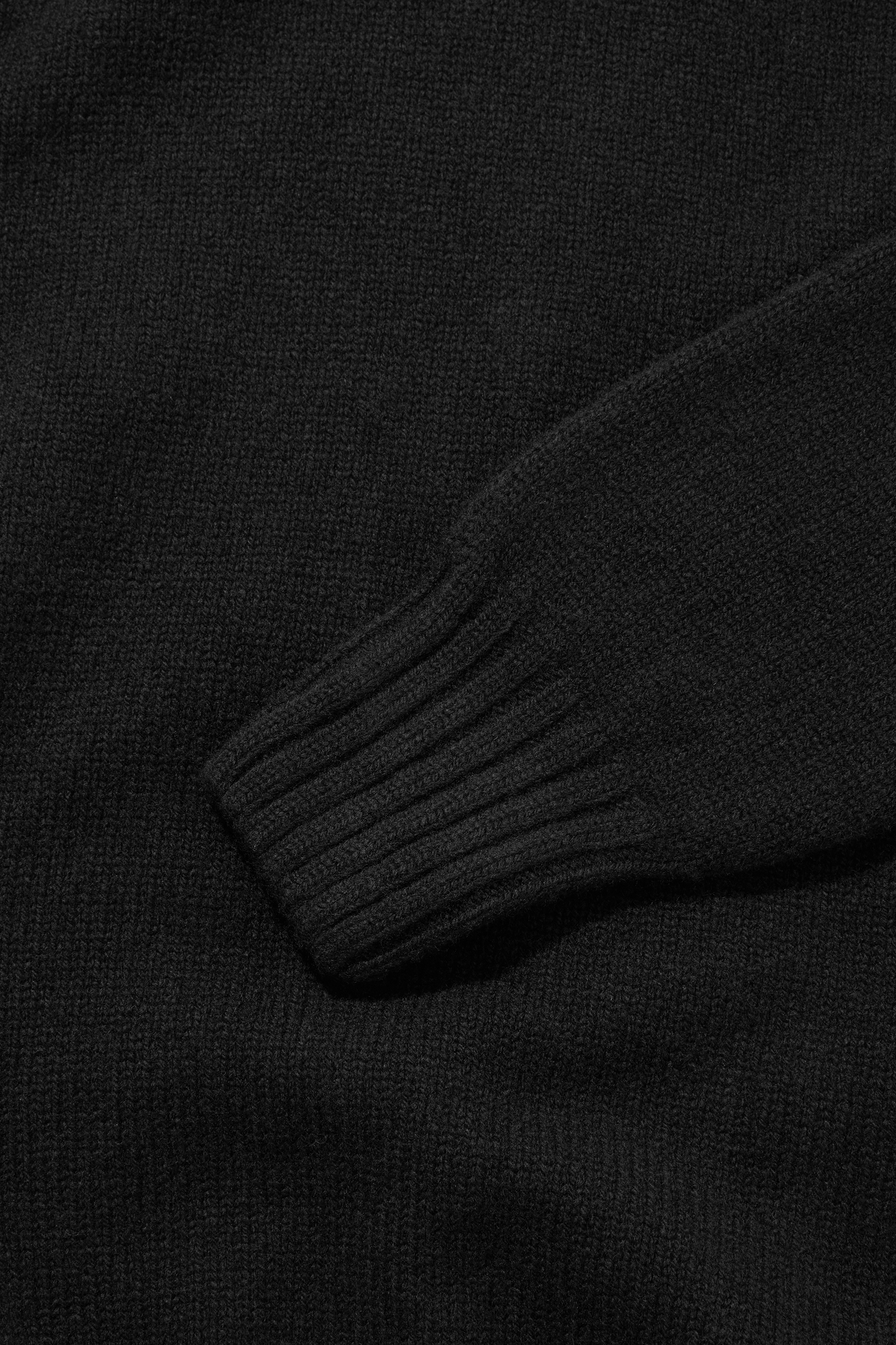 Super Geelong Mock Neck Melange Black