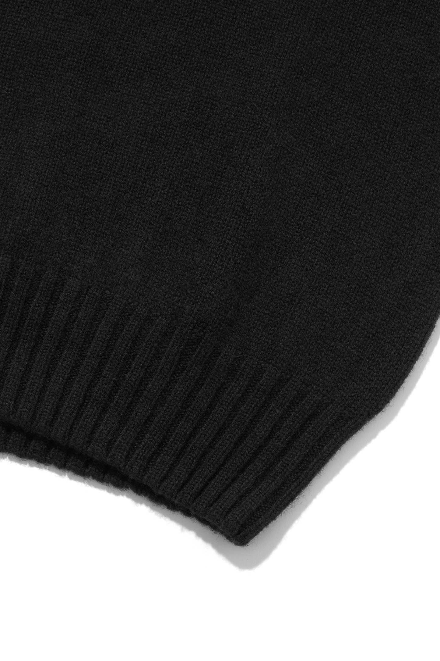 Super Geelong Mock Neck Melange Black