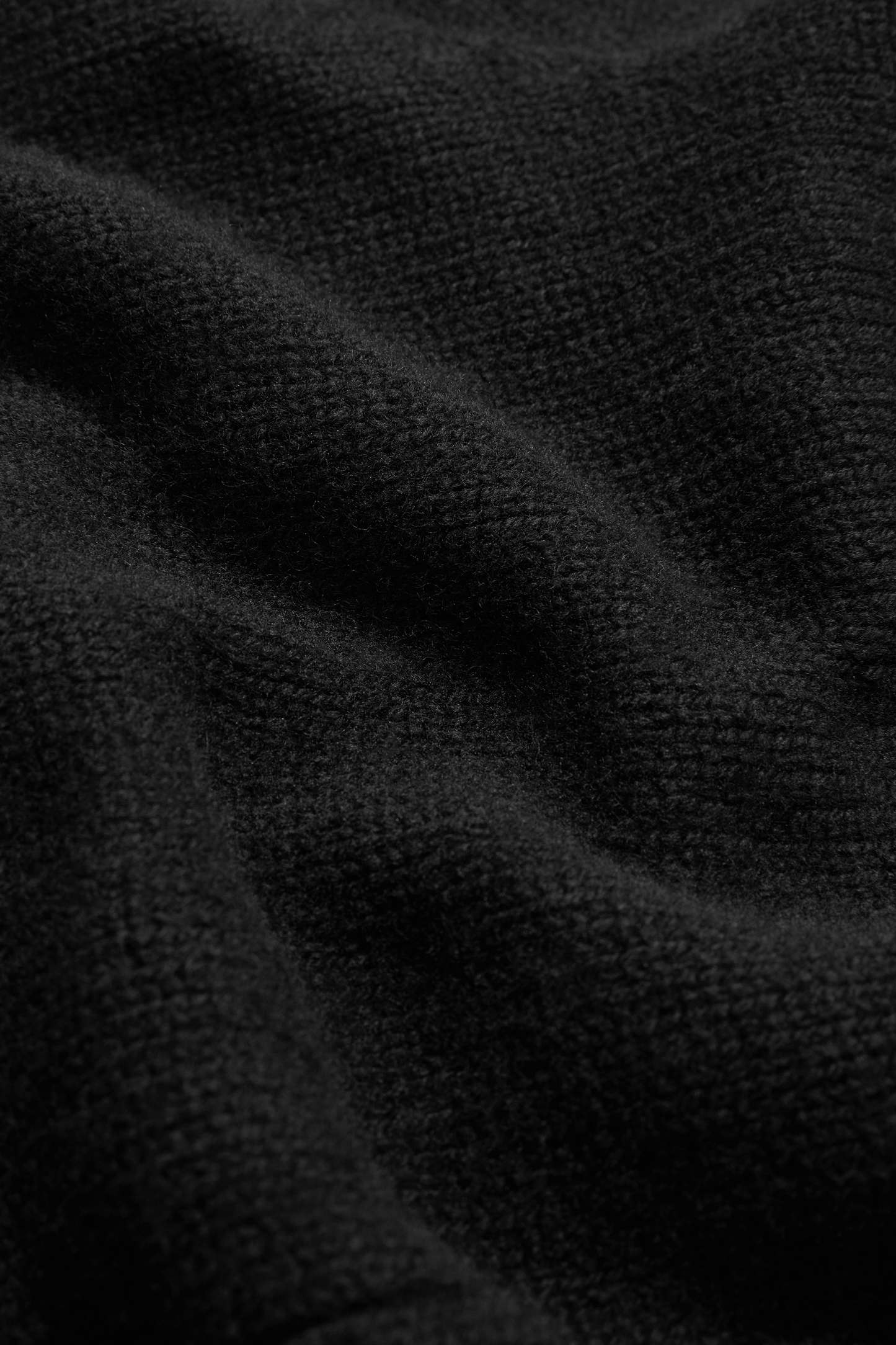 Super Geelong Mock Neck Melange Black