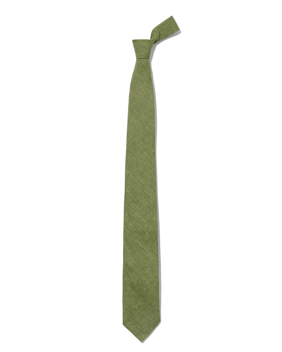 Linen Tie Pea Green