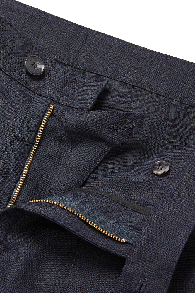 Patch Pocket Trousers Navy Blue