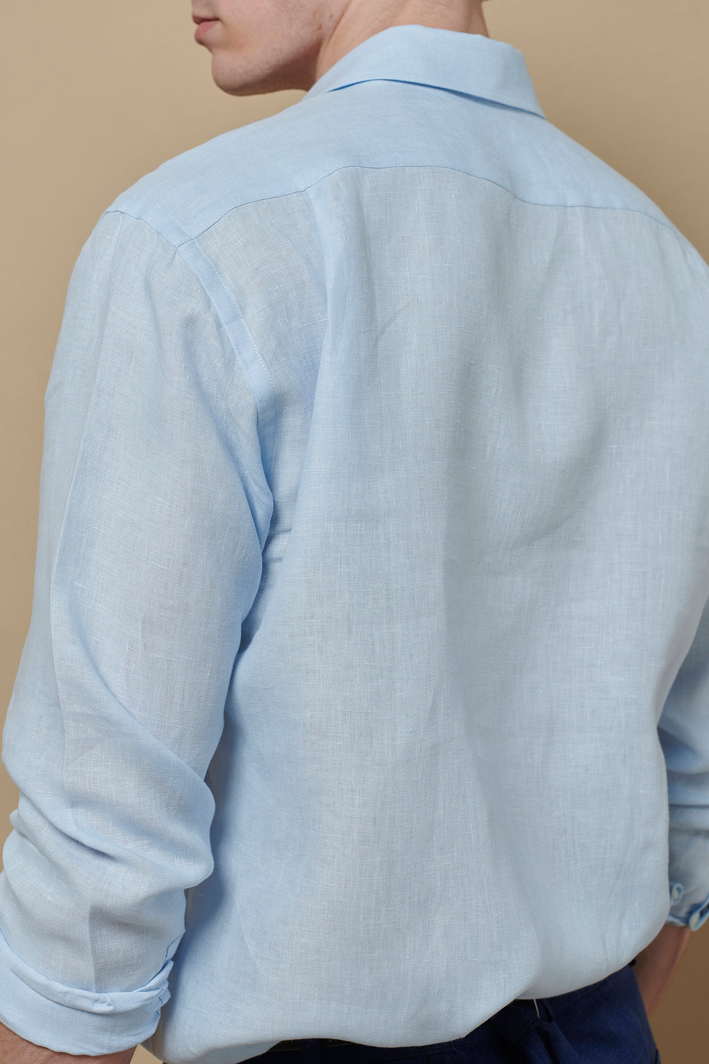 Linen Signature Shirt Sky