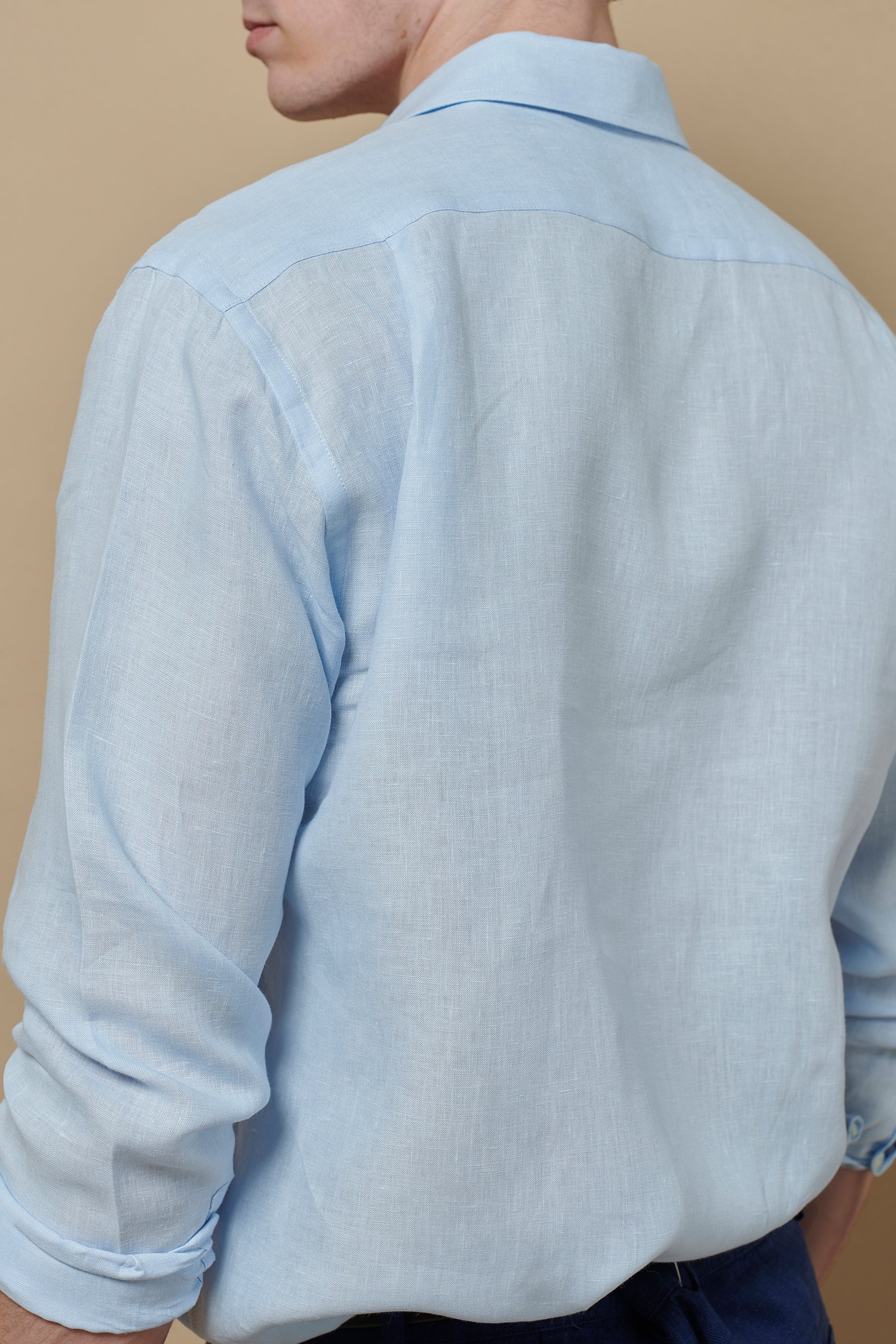 Linen Signature Shirt Sky