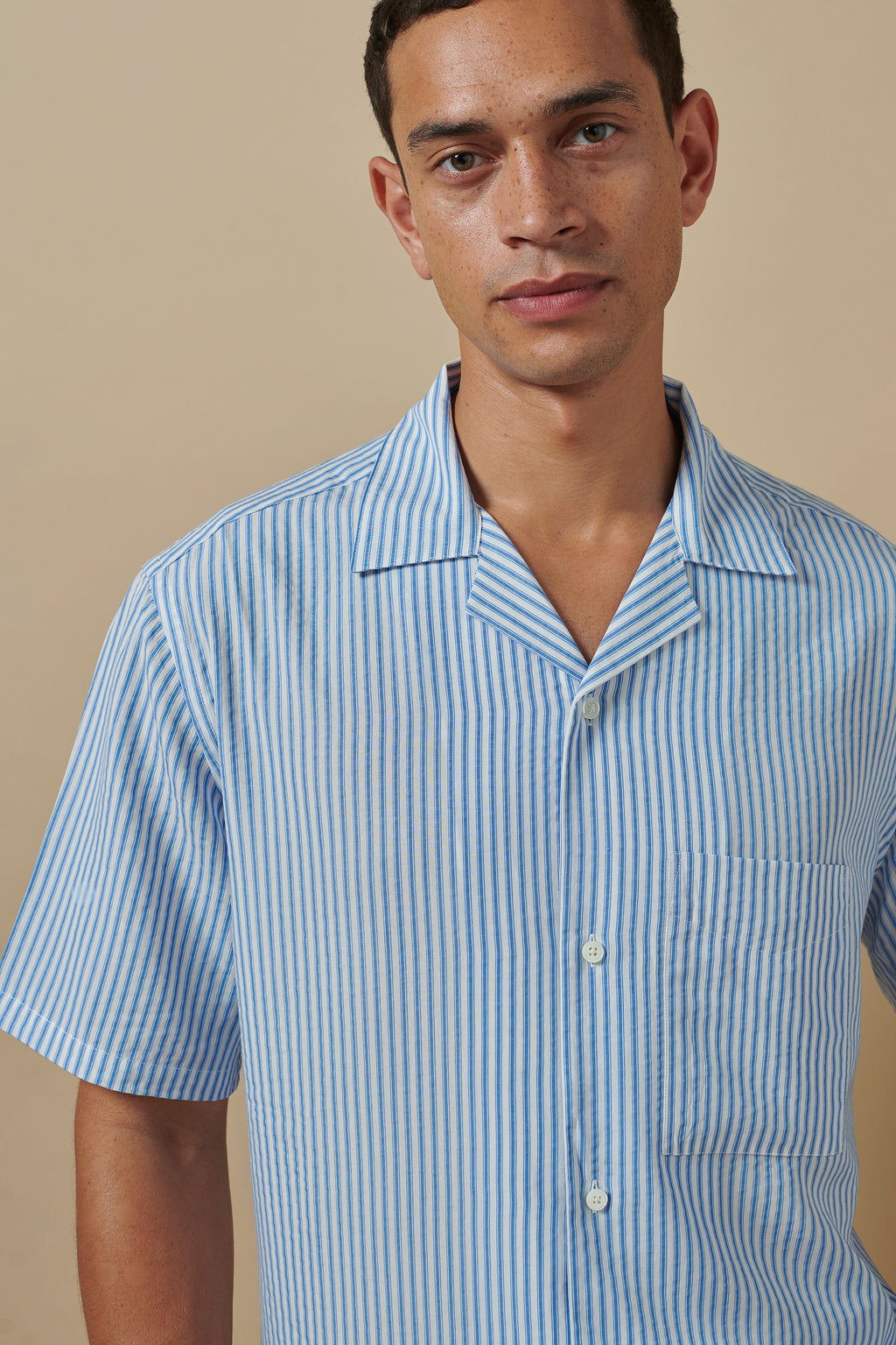 Tencel Cuban Blue Stripe