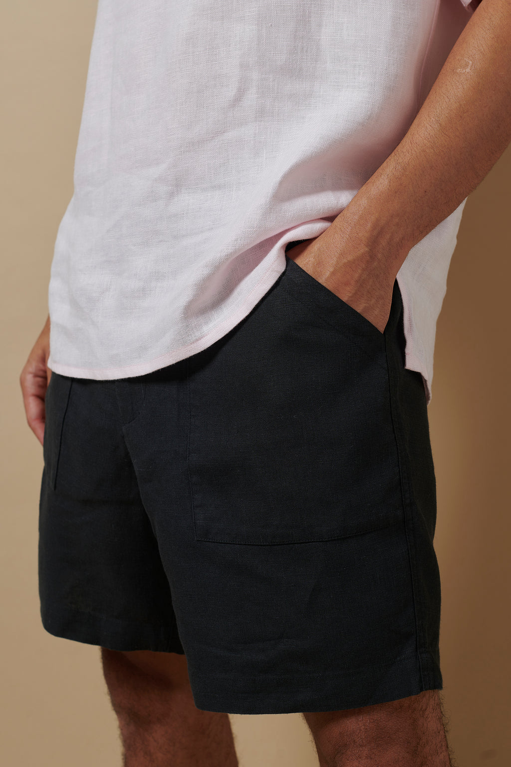 Patch Pocket Shorts Black