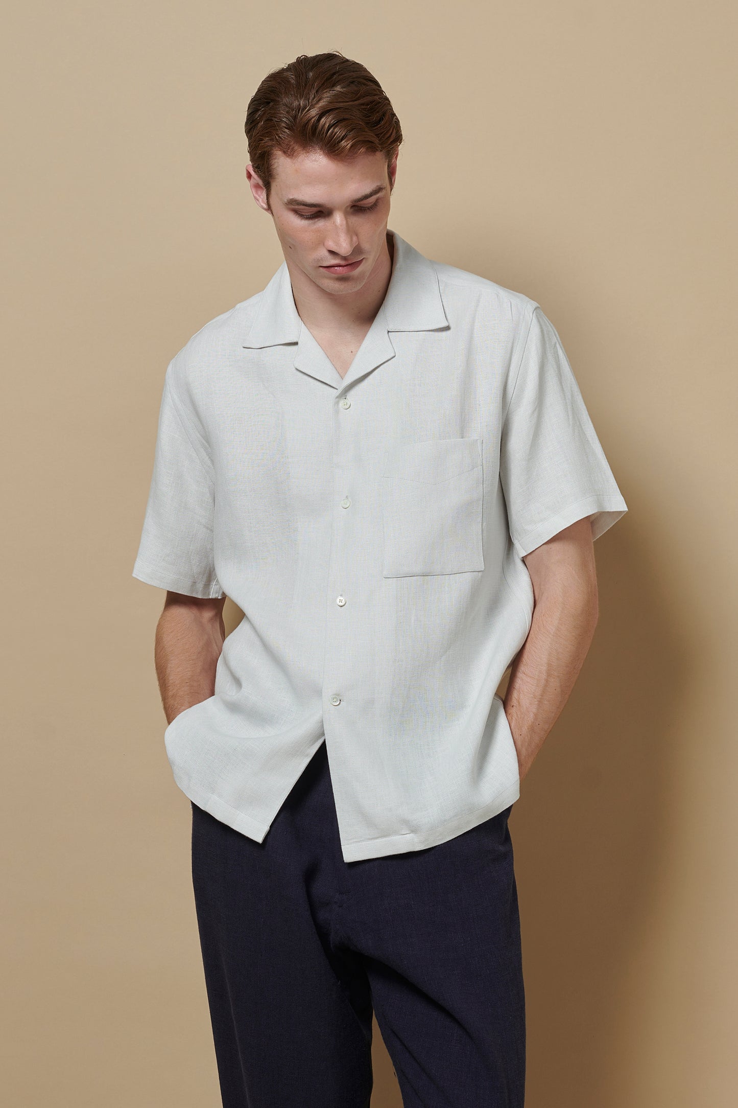 Linen Cuban Shirt Parchment
