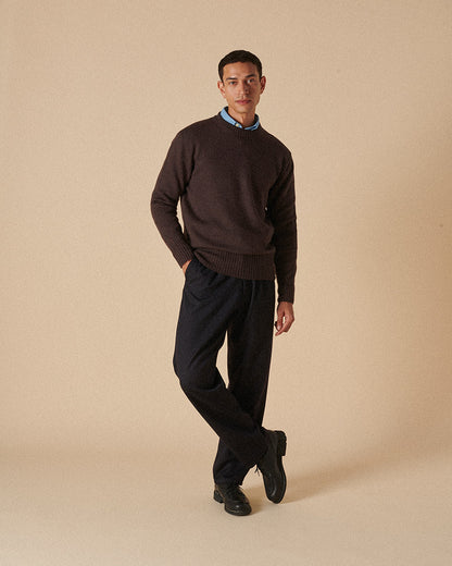 Merino Crewneck Chocolate