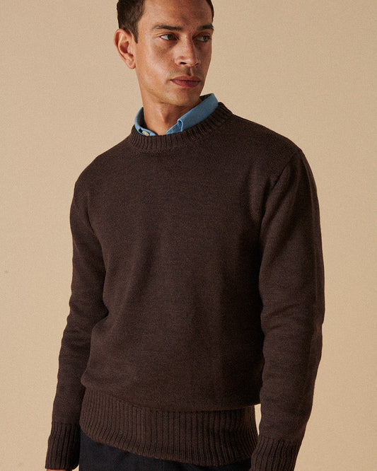 Merino Crewneck Chocolate