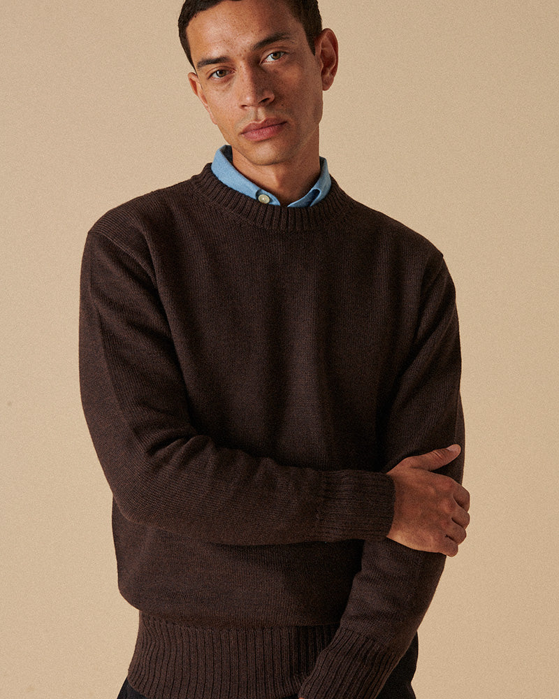 Merino Crewneck Chocolate
