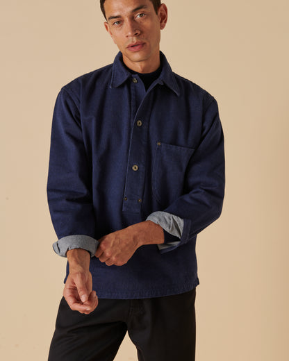 Heavy Cotton Cowboy Smock Indigo Drill