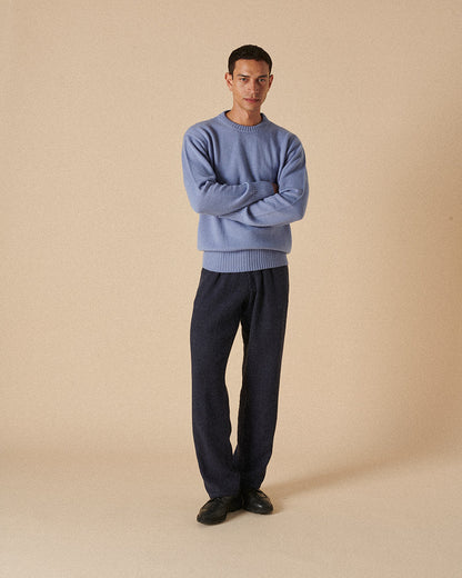 Merino Crewneck Dove Blue