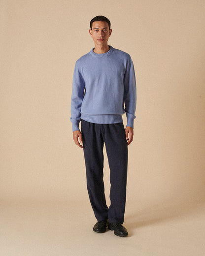 Merino Crewneck Dove Blue