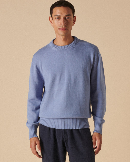 Merino Crewneck Dove Blue