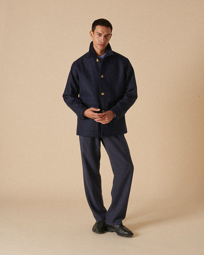 Wool Field Jacket Ink Blue
