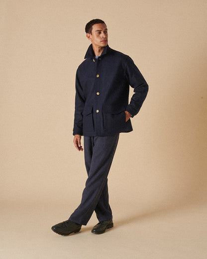 Wool Field Jacket Ink Blue