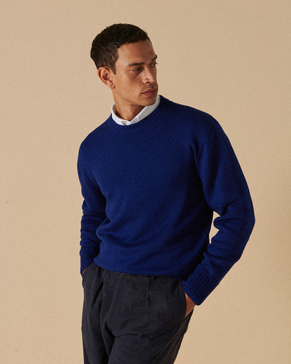 Merino Crewneck Golborne Blue