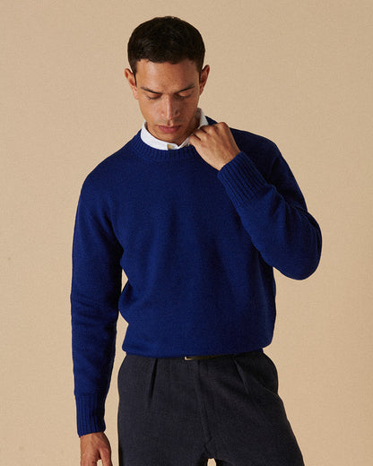Merino Crewneck Golborne Blue