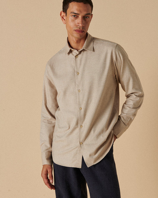 Cotton & Cashmere Signature Oatmeal Twill