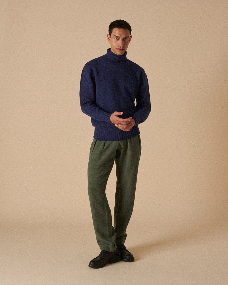 Super Geelong Mock Neck Storm Blue
