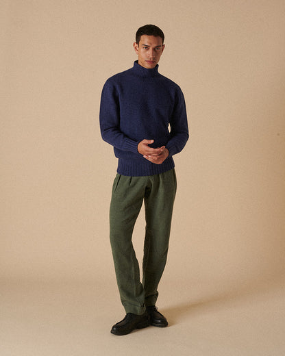 Super Geelong Mock Neck Storm Blue