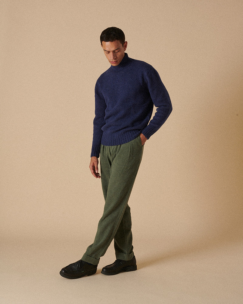 Super Geelong Mock Neck Storm Blue
