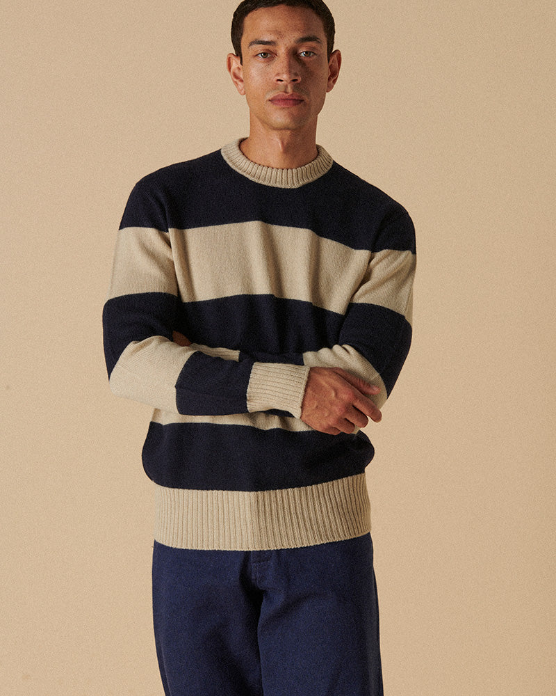 Merino Crewneck Vanguard Stripe