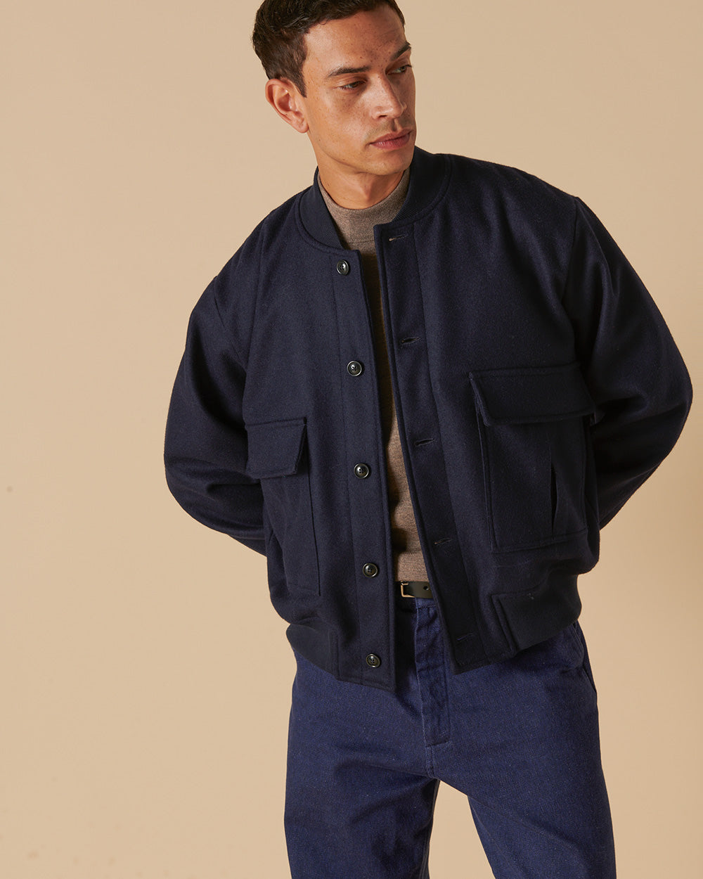 Melton Navy Varsity Bomber