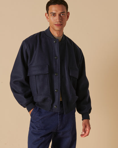 Melton Navy Varsity Bomber