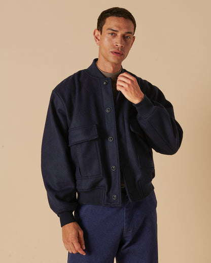 Melton Navy Varsity Bomber