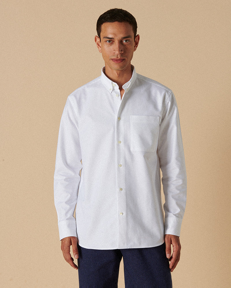 Oxford Cloth Button Down Optical White