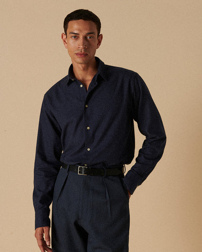 Cotton & Cashmere Signature Navy Twill