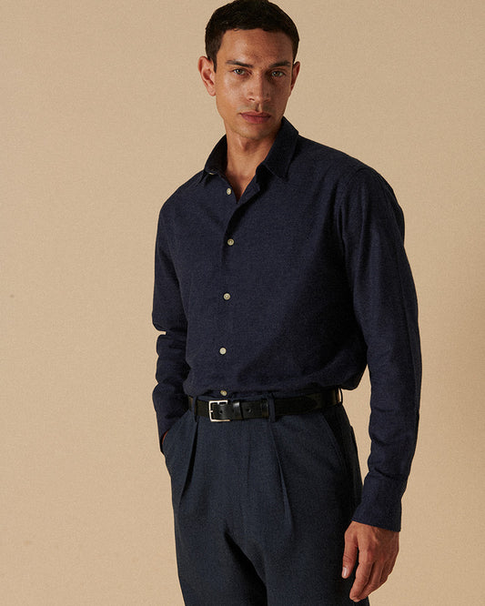 Cotton & Cashmere Signature Navy Twill